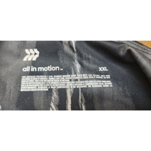 Women's Contour Leggings 26" All in Motion Black Swirl Size XXL - Picture 8 of 9